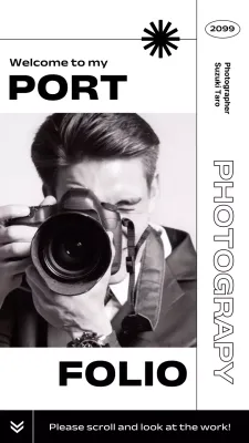 白黒 モダン 写真 ポートフォリオ